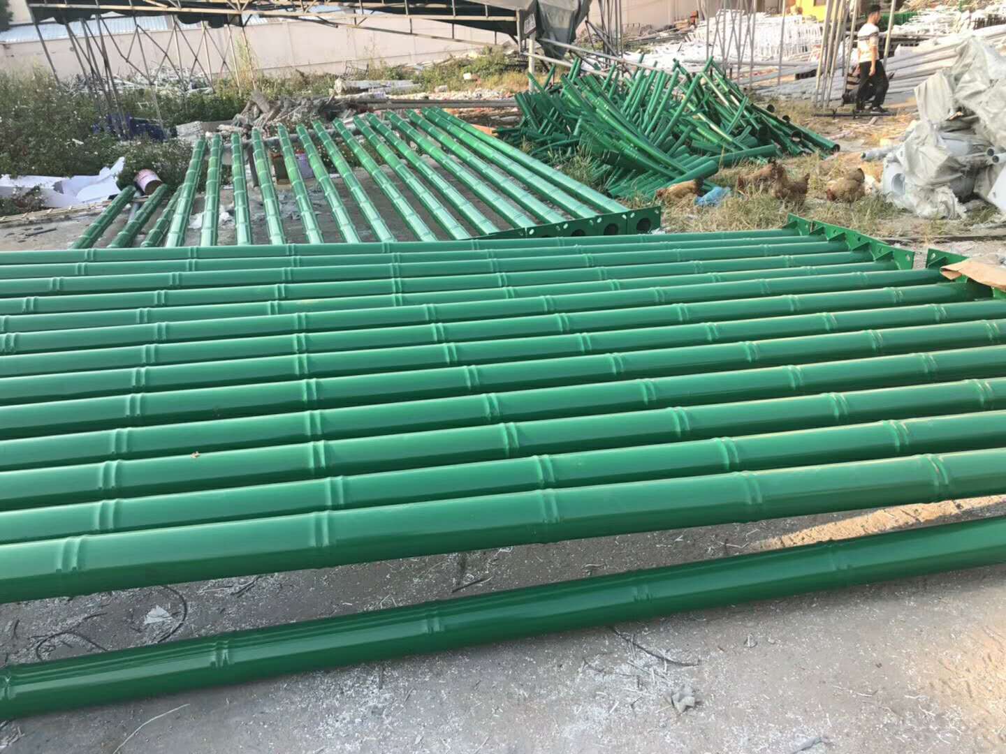 竹節桿led太陽能路燈