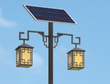 小區安裝led太陽能庭院燈打造綠色清新環境